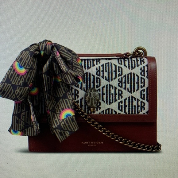 Kurt Geiger Bags Kurt Geiger London Shoreditch Monogram Leather Shoulder Bag Poshmark